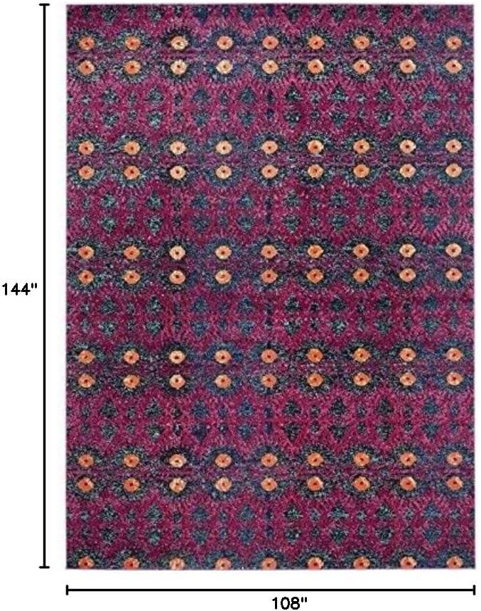 image:imageSAFAVIEH Monaco Collection Accent Rug 4 x 57 Pink amp Multi Boho Design NonShedding amp Easy Care Ideal for High Traffic Areas in Entryway Living Room Bedroom MNC213DPinkMulti
