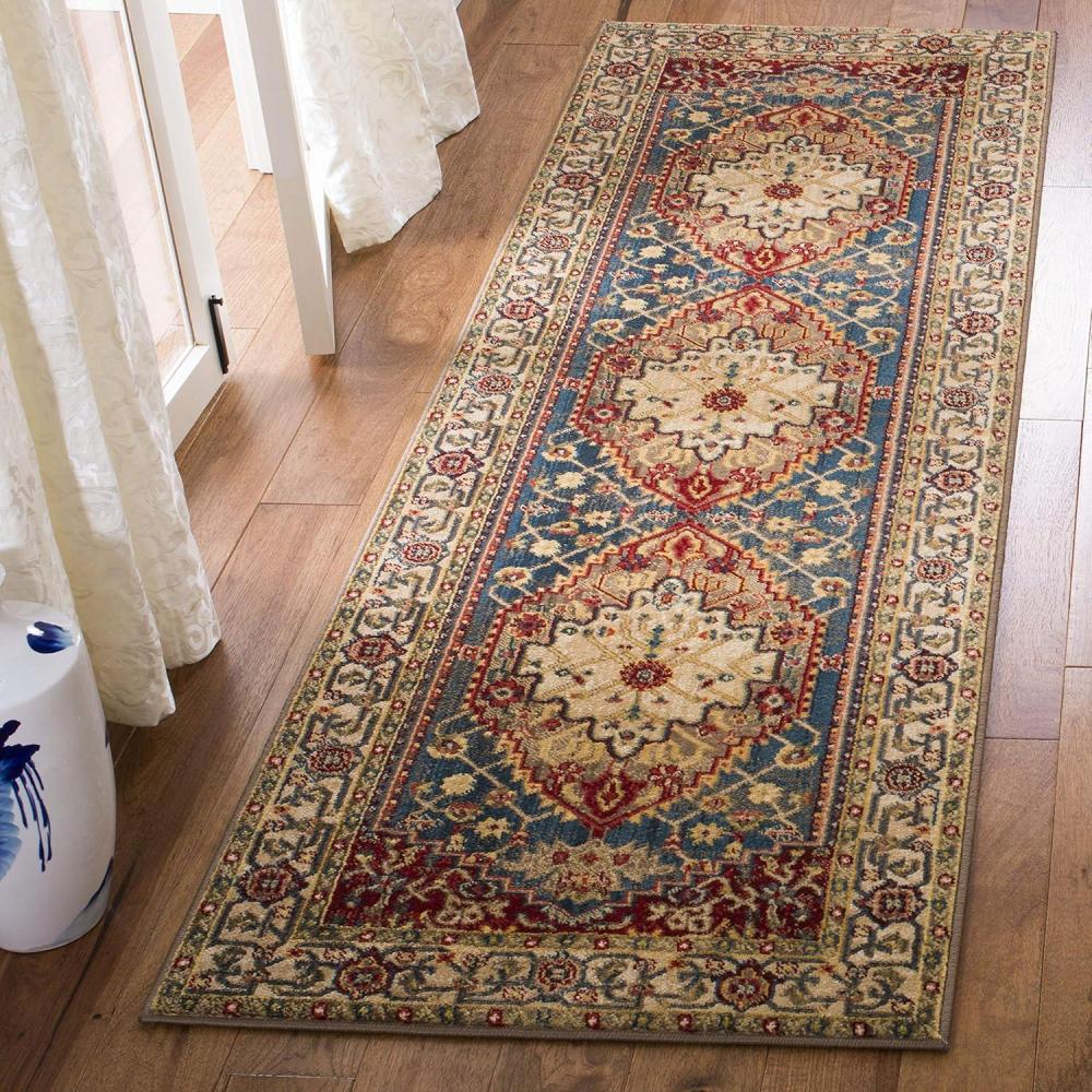 image:imageSAFAVIEH Area Rug 8x10  Kashan Collection  Large  Ivory amp Blue Traditional Oriental Design NonShedding amp Easy Cleaning Ideal for Living Room Bedroom Office Dining Space KSN306AIvoryBlue