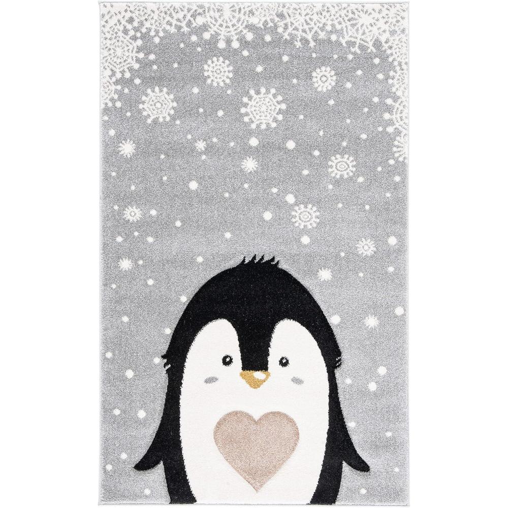 image:imageSAFAVIEH Carousel Kids Collection Accent Rug 4 x 6 Light Grey amp Black NonShedding amp Easy Care Ideal for High Traffic Areas for Boys amp Girls in Playroom Nursery Bedroom CRK132FLight GreyBlack