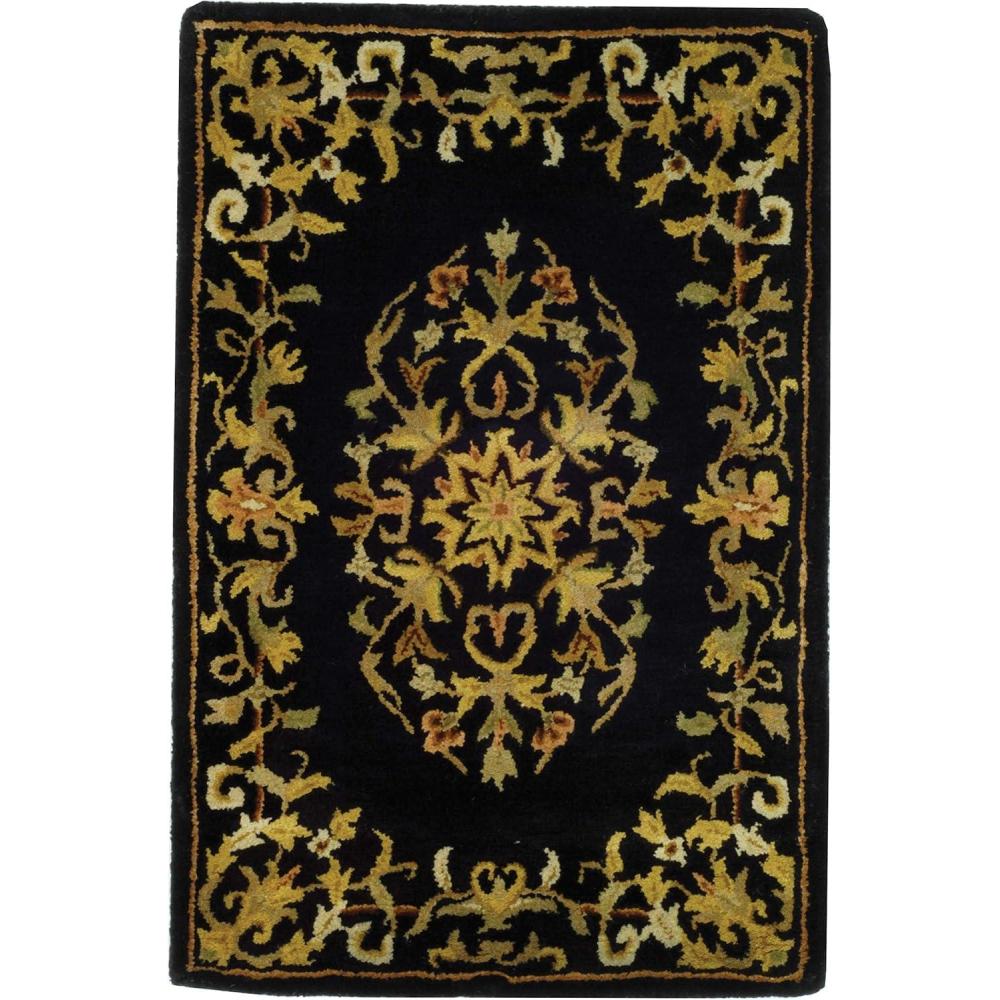 image:imageSAFAVIEH Heritage Collection Area Rug  5 x 8 Beige amp Green Handmade Traditional Oriental Wool Ideal for High Traffic Areas in Living Room Bedroom HG640ABlack