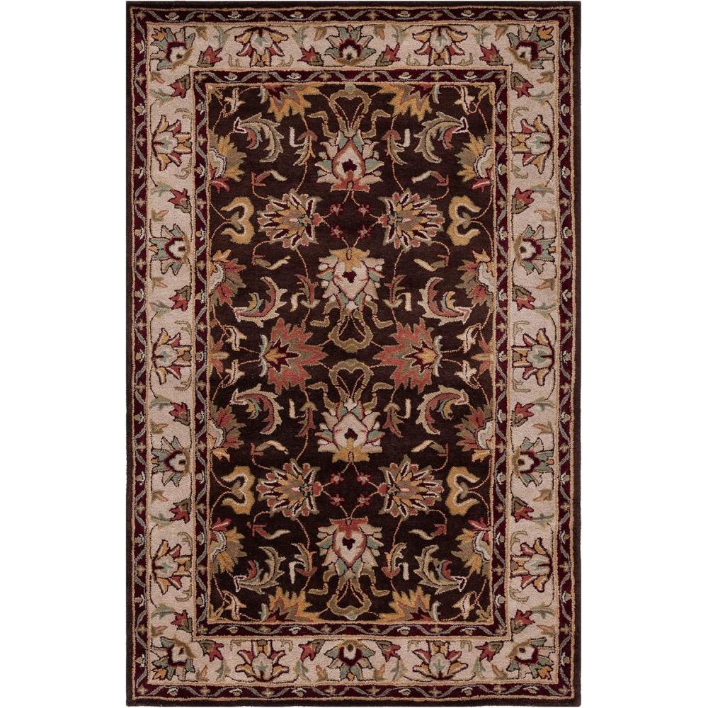 image:imageSAFAVIEH Heritage Collection Area Rug 5 x 8 Brown amp Beige Handmade Traditional Oriental Wool Ideal for High Traffic Areas in Living Room Bedroom HG818ABrownBeige