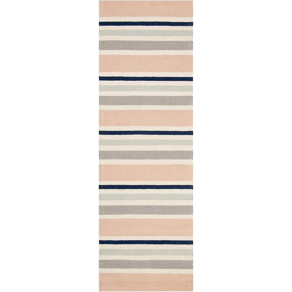 image:imageSAFAVIEH Kids Collection Area Rug 5 x 7 Ivory amp Multi Handmade Stripe Wool Ideal for High Traffic Areas in Living Room Bedroom SFK916AIvoryMulti