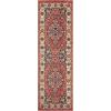 SAFAVIEH Area Rug 8×10 – Kashan Collection – Large – Blue & Red, Traditional Oriental Design, Non-Shedding & Easy Cleaning, Ideal for Living Room, Bedroom, Office, Dining Space (KSN305A)(Red/Ivory)