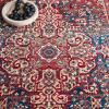 SAFAVIEH Area Rug 8×10 – Kashan Collection – Large – Blue & Red, Traditional Oriental Design, Non-Shedding & Easy Cleaning, Ideal for Living Room, Bedroom, Office, Dining Space (KSN305A)(Blue/Red)