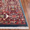SAFAVIEH Area Rug 8×10 – Kashan Collection – Large – Blue & Red, Traditional Oriental Design, Non-Shedding & Easy Cleaning, Ideal for Living Room, Bedroom, Office, Dining Space (KSN305A)(Blue/Red)