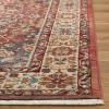 SAFAVIEH Area Rug 8×10 – Kashan Collection – Large – Blue & Red, Traditional Oriental Design, Non-Shedding & Easy Cleaning, Ideal for Living Room, Bedroom, Office, Dining Space (KSN305A)(Red/Ivory)