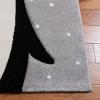 SAFAVIEH Carousel Kids Collection Accent Rug – 4′ x 6′, Light Grey & Black, Non-Shedding & Easy Care, Ideal for High Traffic Areas for Boys & Girls in Playroom, Nursery, Bedroom (CRK132F)(Light Grey/Black)