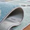SAFAVIEH Carousel Kids Collection Area Rug – 6’7″ x 9′, Grey & Light Blue, Non-Shedding & Easy Care, Ideal for High Traffic Areas for Boys & Girls in Playroom, Nursery, Bedroom (CRK193F)(Grey/Light Blue)