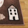 SAFAVIEH Carousel Kids Collection Area Rug – 6’7″ x 9′, Grey & Light Blue, Non-Shedding & Easy Care, Ideal for High Traffic Areas for Boys & Girls in Playroom, Nursery, Bedroom (CRK193F)(Brown/Beige)