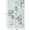 SAFAVIEH Carousel Kids Collection Area Rug – 6’7″ x 9′, Grey & Light Blue, Non-Shedding & Easy Care, Ideal for High Traffic Areas for Boys & Girls in Playroom, Nursery, Bedroom (CRK193F)(Grey/Light Blue)