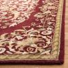 SAFAVIEH Heritage Collection Area Rug – 5′ x 8′, Beige & Green, Handmade Traditional Oriental Wool, Ideal for High Traffic Areas in Living Room, Bedroom (HG640A)(Red)