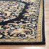 SAFAVIEH Heritage Collection Area Rug – 5′ x 8′, Beige & Green, Handmade Traditional Oriental Wool, Ideal for High Traffic Areas in Living Room, Bedroom (HG640A)(Black)