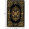 SAFAVIEH Heritage Collection Area Rug – 5′ x 8′, Beige & Green, Handmade Traditional Oriental Wool, Ideal for High Traffic Areas in Living Room, Bedroom (HG640A)(Black)