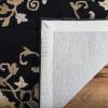 SAFAVIEH Heritage Collection Area Rug – 5′ x 8′, Beige & Green, Handmade Traditional Oriental Wool, Ideal for High Traffic Areas in Living Room, Bedroom (HG640A)(Black)