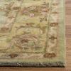 SAFAVIEH Heritage Collection Area Rug – 5′ x 8′, Blue & Beige, Handmade Traditional Oriental Wool, Ideal for High Traffic Areas in Living Room, Bedroom (HG811B)(Green/Gold)