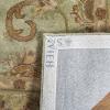 SAFAVIEH Heritage Collection Area Rug – 5′ x 8′, Blue & Beige, Handmade Traditional Oriental Wool, Ideal for High Traffic Areas in Living Room, Bedroom (HG811B)(Green/Gold)