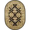 SAFAVIEH Heritage Collection Area Rug – 5′ x 8′, Espresso & Ivory, Handmade Traditional Oriental Wool, Ideal for High Traffic Areas in Living Room, Bedroom (HG817B)(Black/Ivory)