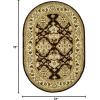 SAFAVIEH Heritage Collection Area Rug – 5′ x 8′, Espresso & Ivory, Handmade Traditional Oriental Wool, Ideal for High Traffic Areas in Living Room, Bedroom (HG817B)(Espresso/Ivory)