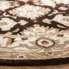 SAFAVIEH Heritage Collection Area Rug – 5′ x 8′, Espresso & Ivory, Handmade Traditional Oriental Wool, Ideal for High Traffic Areas in Living Room, Bedroom (HG817B)(Espresso/Ivory)