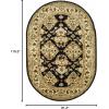 SAFAVIEH Heritage Collection Area Rug – 5′ x 8′, Espresso & Ivory, Handmade Traditional Oriental Wool, Ideal for High Traffic Areas in Living Room, Bedroom (HG817B)(Black/Ivory)