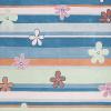 SAFAVIEH Kids Collection Accent Rug – 4′ x 6′, Blue & Multi, Handmade Floral Wool, Ideal for High Traffic Areas in Entryway, Living Room, Bedroom (SFK750A)(Blue/Multi)