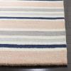 SAFAVIEH Kids Collection Area Rug – 5′ x 7′, Ivory & Multi, Handmade Stripe Wool, Ideal for High Traffic Areas in Living Room, Bedroom (SFK916A)(Ivory/Multi)