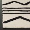 SAFAVIEH Kids Collection Area Rug – 5′ x 7′, Navy & Ivory, Handmade Moroccan Wool, Ideal for High Traffic Areas in Living Room, Bedroom (SFK907N)(Ivory/Black)