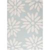 SAFAVIEH Kids Collection Area Rug – 5′ x 7′, Pink & Ivory, Handmade Daisy Wool, Ideal for High Traffic Areas in Living Room, Bedroom (SFK914P)(Teal/Ivory)