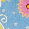 SAFAVIEH Kids Collection Area Rug – 6′ Round, Blue & Green, Handmade Floral Wool, Ideal for High Traffic Areas in Living Room, Bedroom (SFK383A)(Blue/Green)
