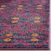 SAFAVIEH Monaco Collection Accent Rug – 4′ x 5’7″, Pink & Multi, Boho Design, Non-Shedding & Easy Care, Ideal for High Traffic Areas in Entryway, Living Room, Bedroom (MNC213D)(Pink/Multi)