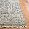 SAFAVIEH Samarkand Collection Area Rug – 6′ x 9′, Brown & Rust, Hand-Knotted Traditional Oriental Wool, Ideal for High Traffic Areas in Living Room, Bedroom (SRK167T)(Light Blue / Ivory)
