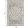 SAFAVIEH Samarkand Collection Area Rug – 6′ x 9′, Brown & Rust, Hand-Knotted Traditional Oriental Wool, Ideal for High Traffic Areas in Living Room, Bedroom (SRK167T)(Light Blue / Ivory)