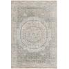 SAFAVIEH Samarkand Collection Area Rug – 6′ x 9′, Brown & Rust, Hand-Knotted Traditional Oriental Wool, Ideal for High Traffic Areas in Living Room, Bedroom (SRK167T)(Light Blue / Ivory)