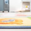 SAFAVIEH Washable Rug Kids Playhouse Collection – 5′ Round, Beige & Blue, Slip Resistant & Easy to Clean, Ideal for Kids Room, Playroom, Nursery, Boys & Girls Room (KPH225A)(Beige/Blue)