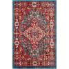 SAFAVIEH Area Rug 8×10 – Kashan Collection – Large – Blue & Red, Traditional Oriental Design, Non-Shedding & Easy Cleaning, Ideal for Living Room, Bedroom, Office, Dining Space (KSN305A)(Blue/Red)