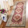 SAFAVIEH Area Rug 8×10 – Kashan Collection – Large – Ivory & Blue, Traditional Oriental Design, Non-Shedding & Easy Cleaning, Ideal for Living Room, Bedroom, Office, Dining Space (KSN306A)(Blue/Red)