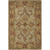 SAFAVIEH Heritage Collection Area Rug – 5′ x 8′, Blue & Beige, Handmade Traditional Oriental Wool, Ideal for High Traffic Areas in Living Room, Bedroom (HG811B)(Green/Gold)