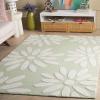SAFAVIEH Kids Collection Area Rug – 5′ x 7′, Pink & Ivory, Handmade Daisy Wool, Ideal for High Traffic Areas in Living Room, Bedroom (SFK914P)(Sage/Ivory)
