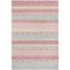 SAFAVIEH Kids Collection Area Rug – 5′ x 8′, Aqua & Ivory, Handmade Stripe Wool, Ideal for High Traffic Areas in Living Room, Bedroom (SFK801J)(Light Blue/Pink)