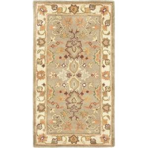 SAFAVIEH Heritage Collection Area Rug – 5′ x 8′, Light Green & Beige, Handmade Traditional Oriental Wool, Ideal for High Traffic Areas in Living Room, Bedroom (HG959A)(Light Green/Beige)