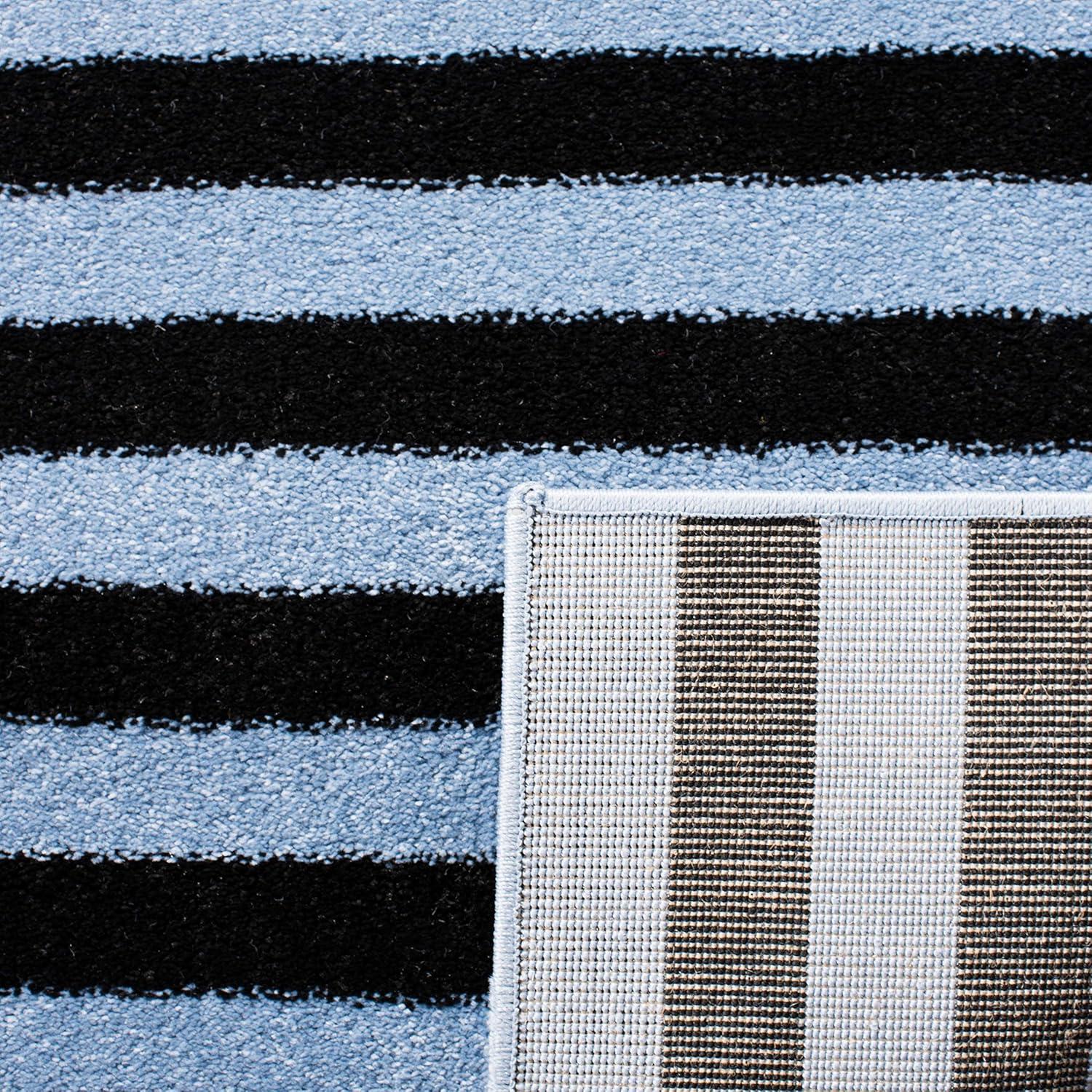 image:imageSAFAVIEH Carousel Kids Collection Accent Rug 33 x 53 Navy amp Ivory Stripe Design NonShedding amp Easy Care Ideal for High Traffic Areas for Boys amp Girls in Playroom Nursery Bedroom CRK126NNavyIvory