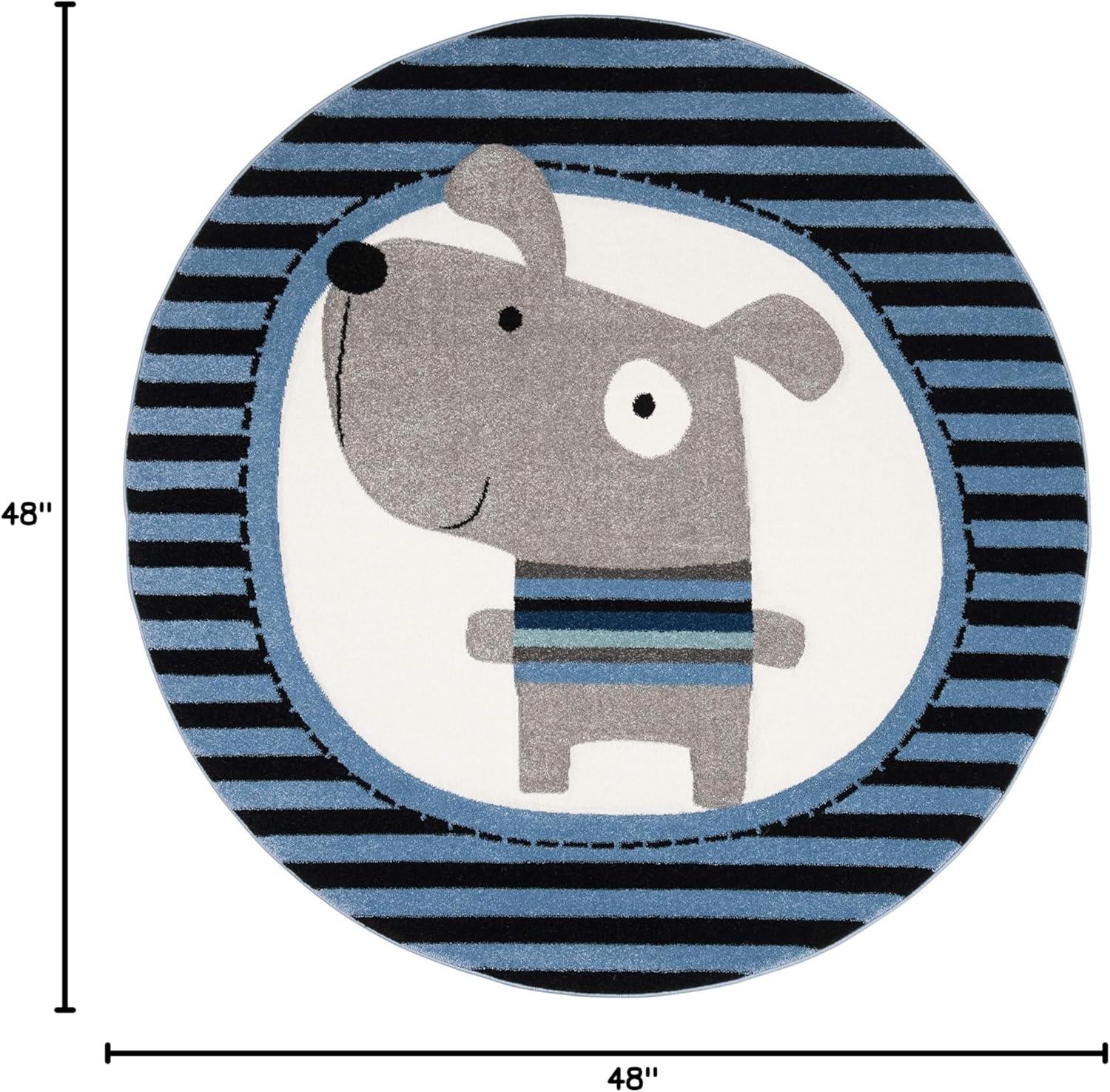 image:imageSAFAVIEH Carousel Kids Collection Accent Rug 33 x 53 Navy amp Ivory Stripe Design NonShedding amp Easy Care Ideal for High Traffic Areas for Boys amp Girls in Playroom Nursery Bedroom CRK126NNavyIvory
