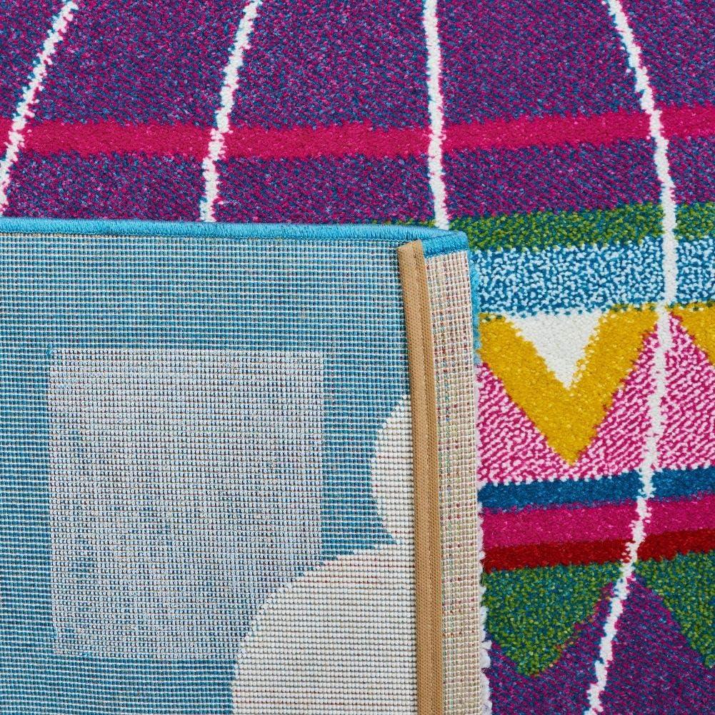image:imageSAFAVIEH Carousel Kids Collection Accent Rug 4 x 6 Blue amp Green NonShedding amp Easy Care Ideal for High Traffic Areas for Boys amp Girls in Playroom Nursery Bedroom CRK118MBlueGreen