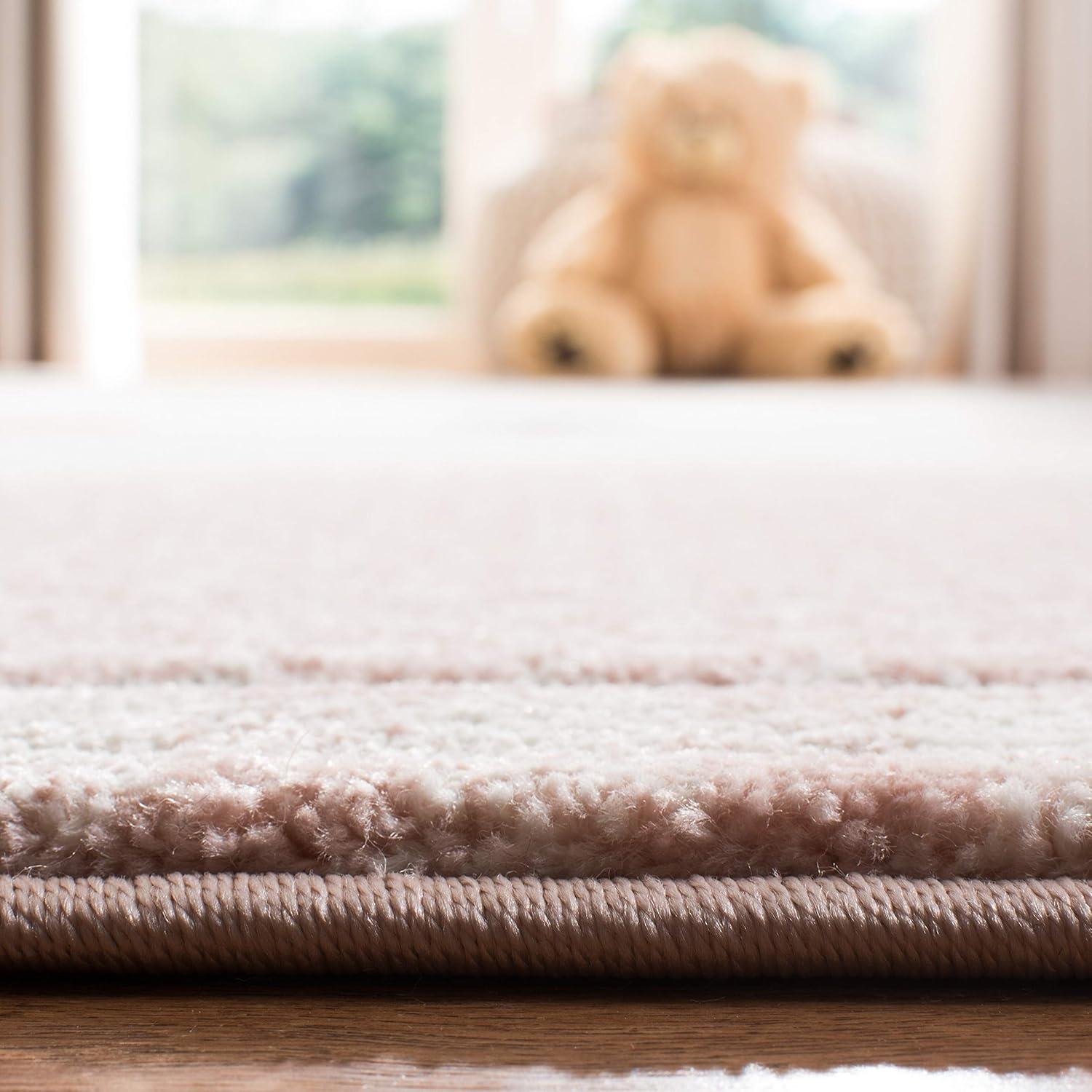 image:imageSAFAVIEH Carousel Kids Collection Accent Rug 4 x 6 Pink amp Grey Cat Design NonShedding amp Easy Care Ideal for High Traffic Areas for Boys amp Girls in Playroom Nursery Bedroom CRK134PPinkGrey