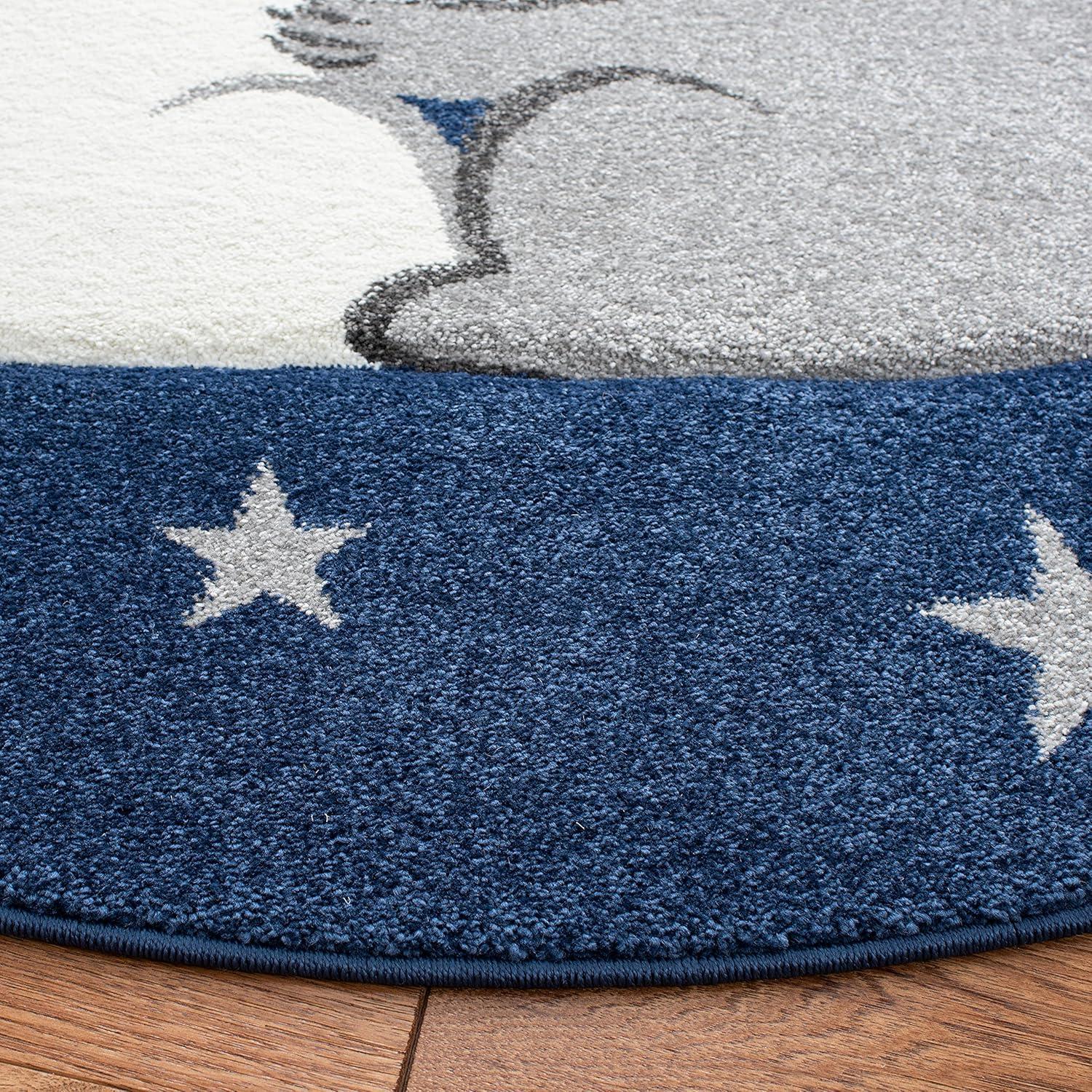 image:imageSAFAVIEH Carousel Kids Collection Accent Rug 4 x 6 Pink amp White Koala Design NonShedding amp Easy Care Ideal for High Traffic Areas for Boys amp Girls in Playroom Nursery Bedroom CRK195UNavyGrey