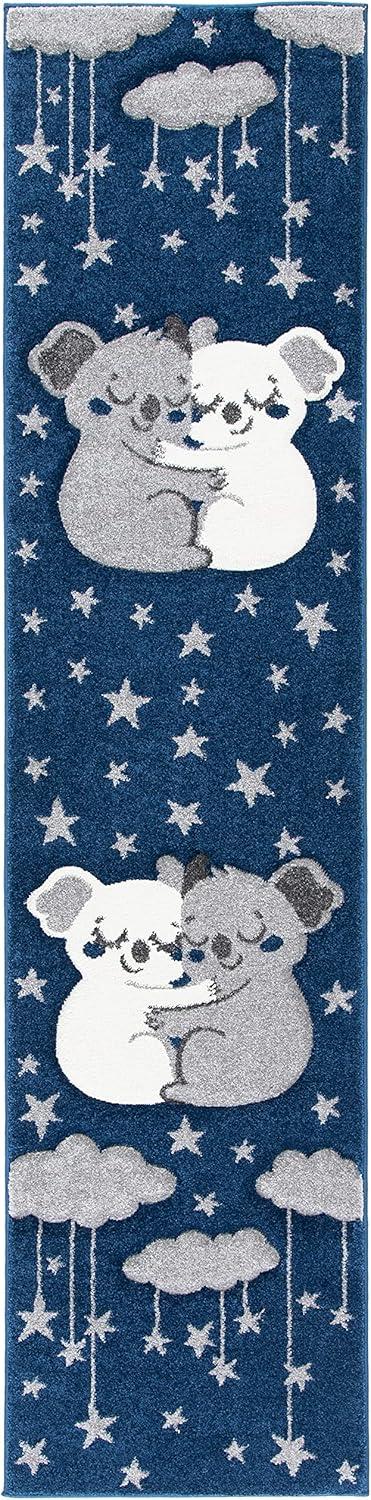 image:imageSAFAVIEH Carousel Kids Collection Accent Rug 4 x 6 Pink amp White Koala Design NonShedding amp Easy Care Ideal for High Traffic Areas for Boys amp Girls in Playroom Nursery Bedroom CRK195UNavyGrey