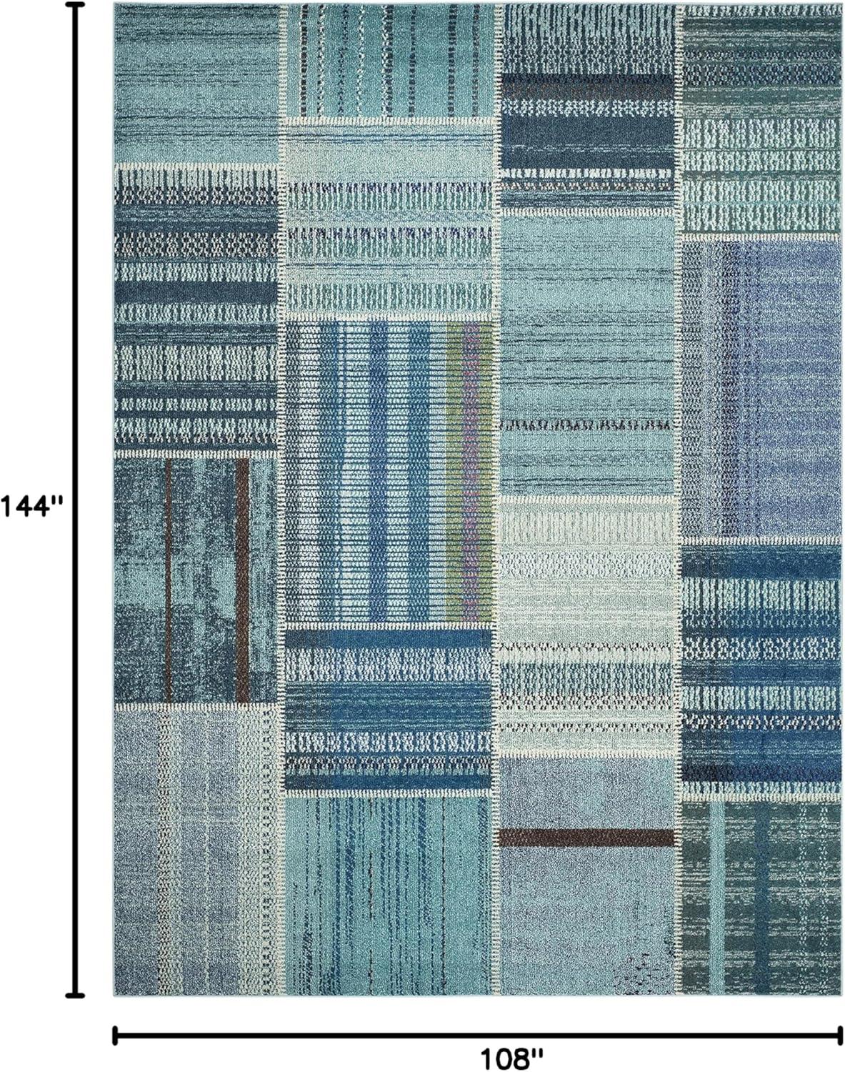 image:imageSAFAVIEH Monaco Collection Area Rug 51 x 77 Multi Modern Patchwork Distressed Design NonShedding amp Easy Care Ideal for High Traffic Areas in Living Room Bedroom MNC215FMulti Color
