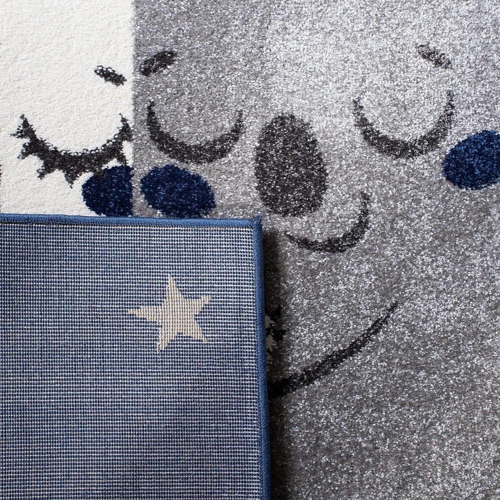 image:imageSAFAVIEH Carousel Kids Collection Accent Rug  4 x 6 Pink amp White Koala Design NonShedding amp Easy Care Ideal for High Traffic Areas for Boys amp Girls in Playroom Nursery Bedroom CRK195UNavyGrey