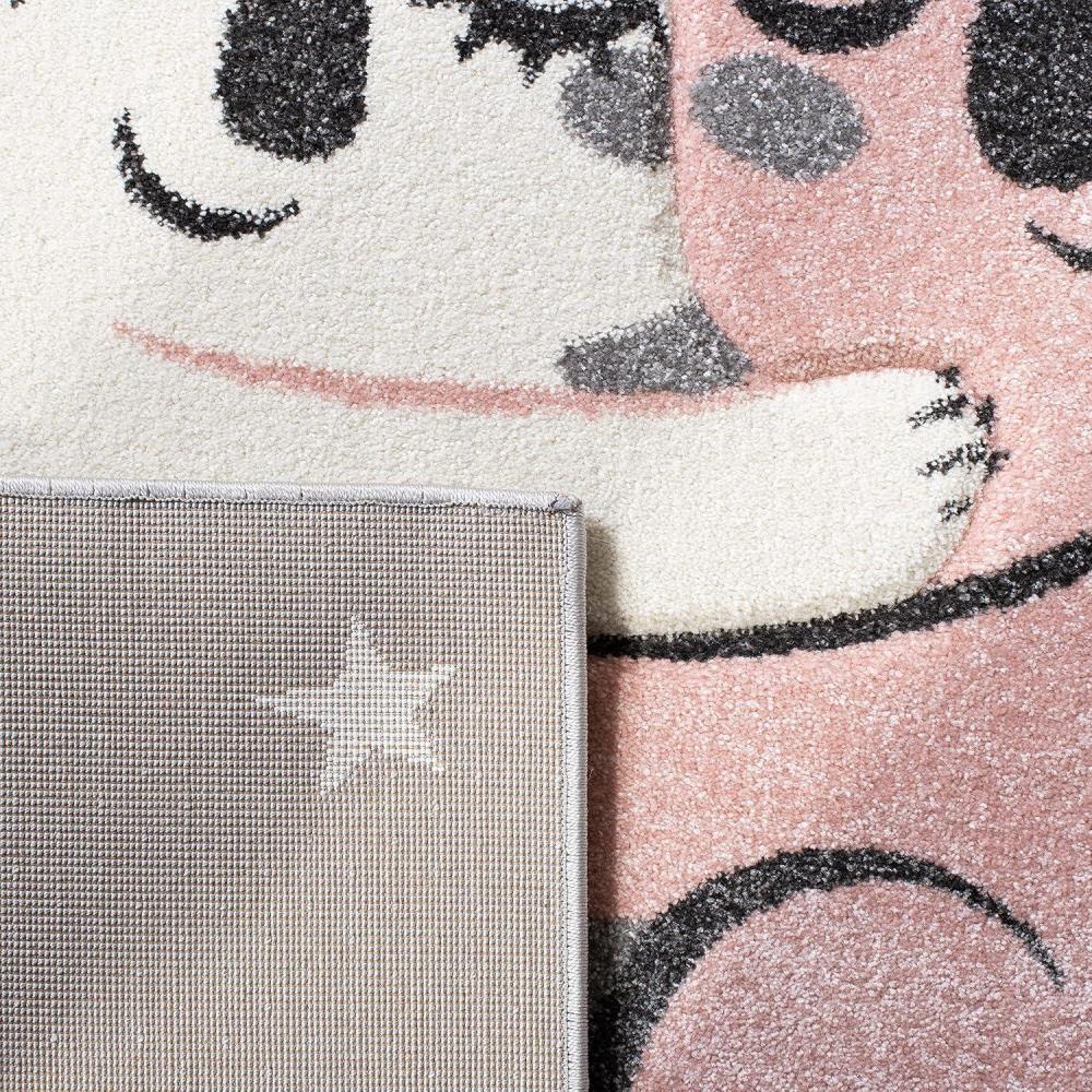 image:imageSAFAVIEH Carousel Kids Collection Accent Rug  4 x 6 Pink amp White Koala Design NonShedding amp Easy Care Ideal for High Traffic Areas for Boys amp Girls in Playroom Nursery Bedroom CRK195UGreyIvory