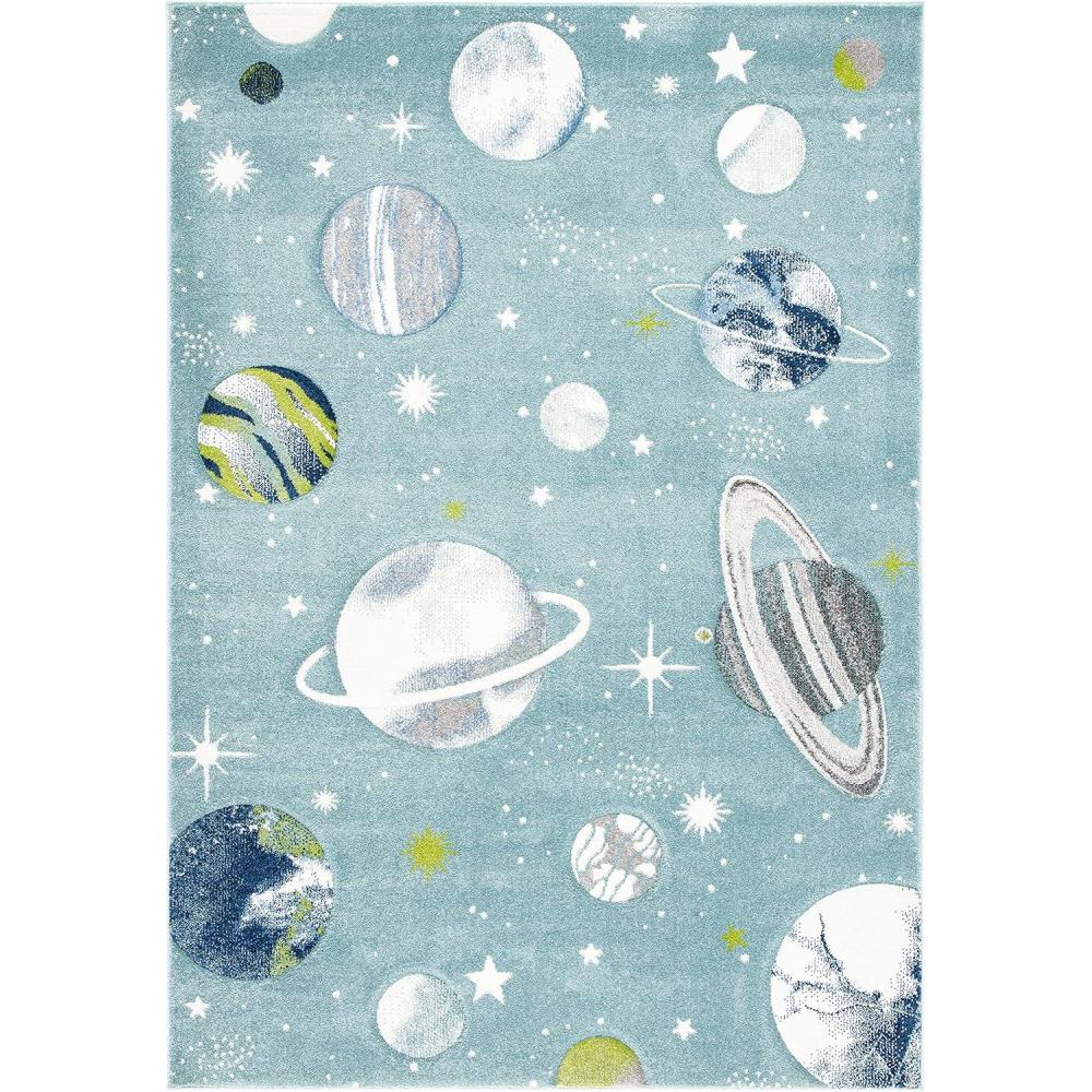 image:imageSAFAVIEH Carousel Kids Collection Area Rug  53 x 76 Grey amp Lavender NonShedding amp Easy Care Ideal for High Traffic Areas for Boys amp Girls in Playroom Nursery Bedroom CRK103FTealIvory